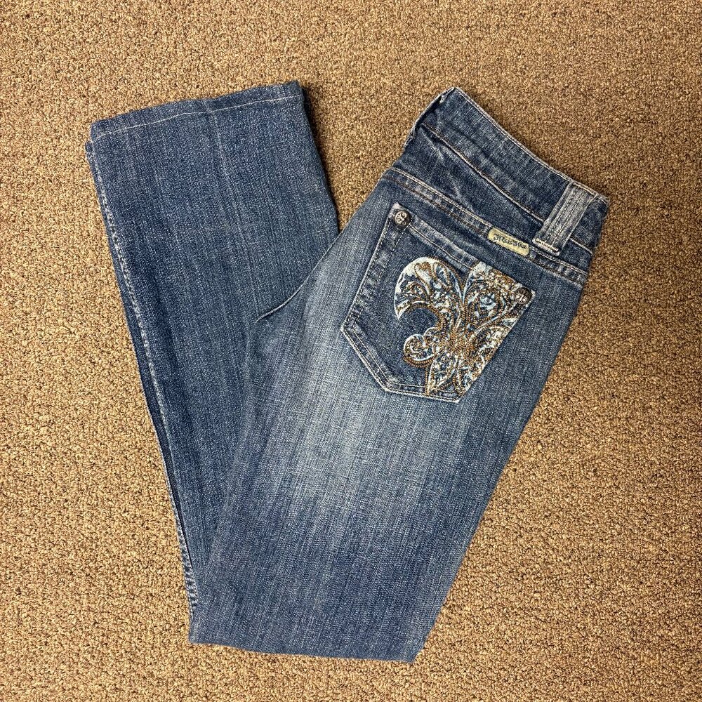 Miss Me Jeans Fleur-De-Lis Style Size 27